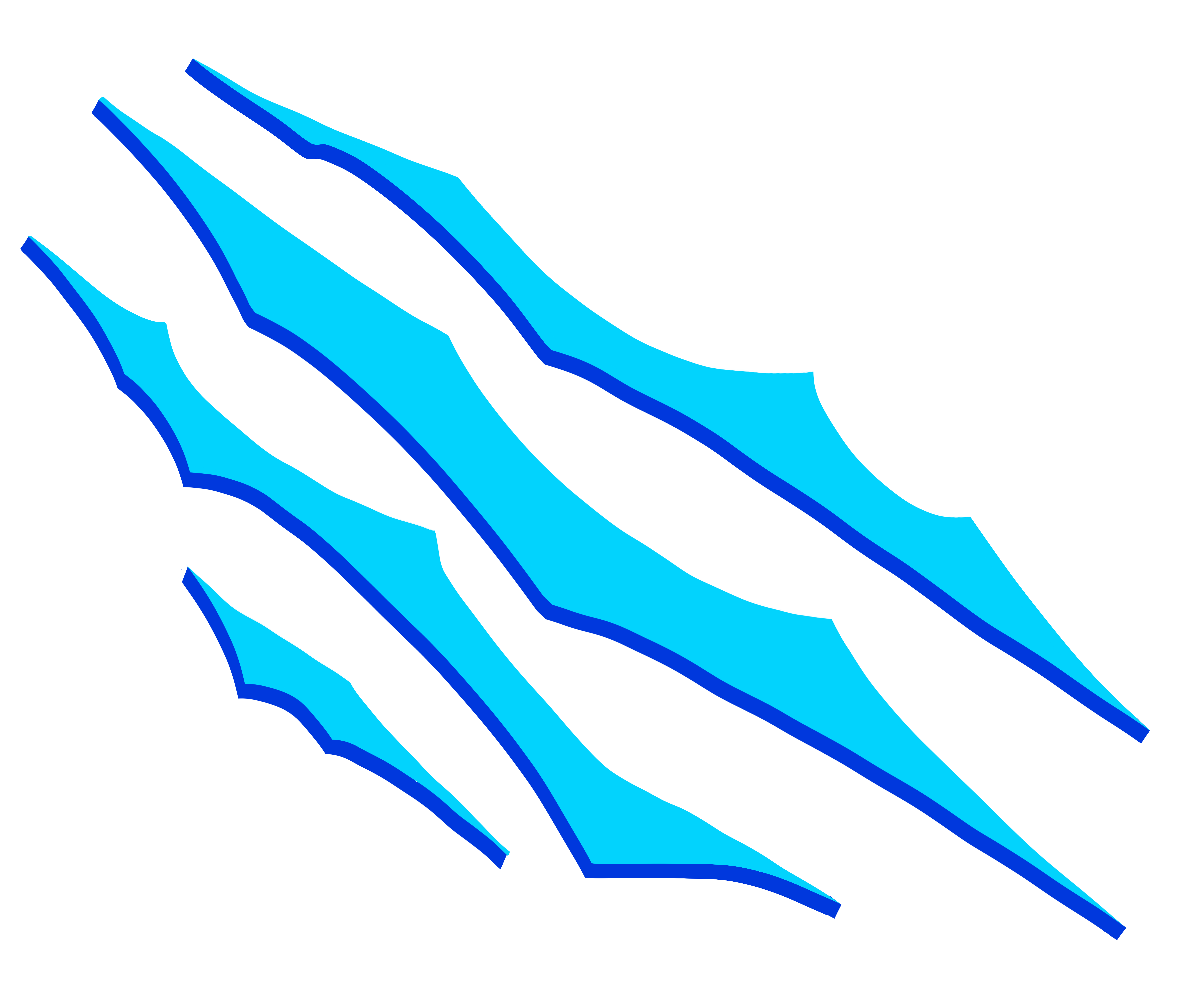 cyan claw scratch illustration